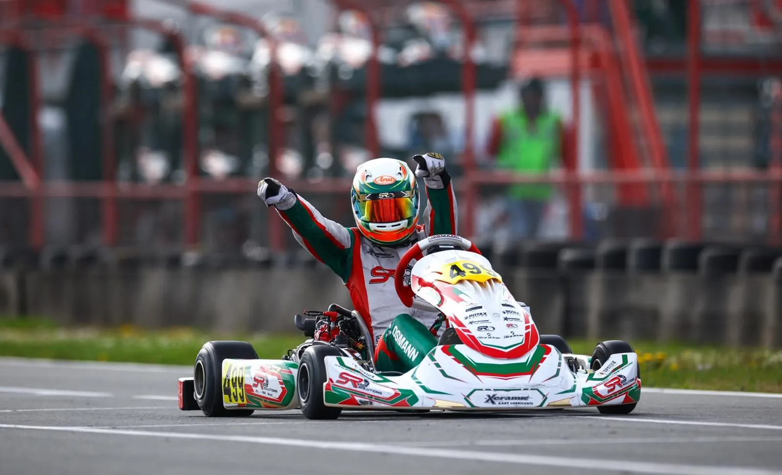 SR Solutions driver celebrating a win